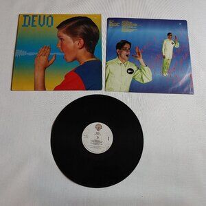 Devo Shout LP Vinyl Warner Bros 1984 With Inner Sleeve